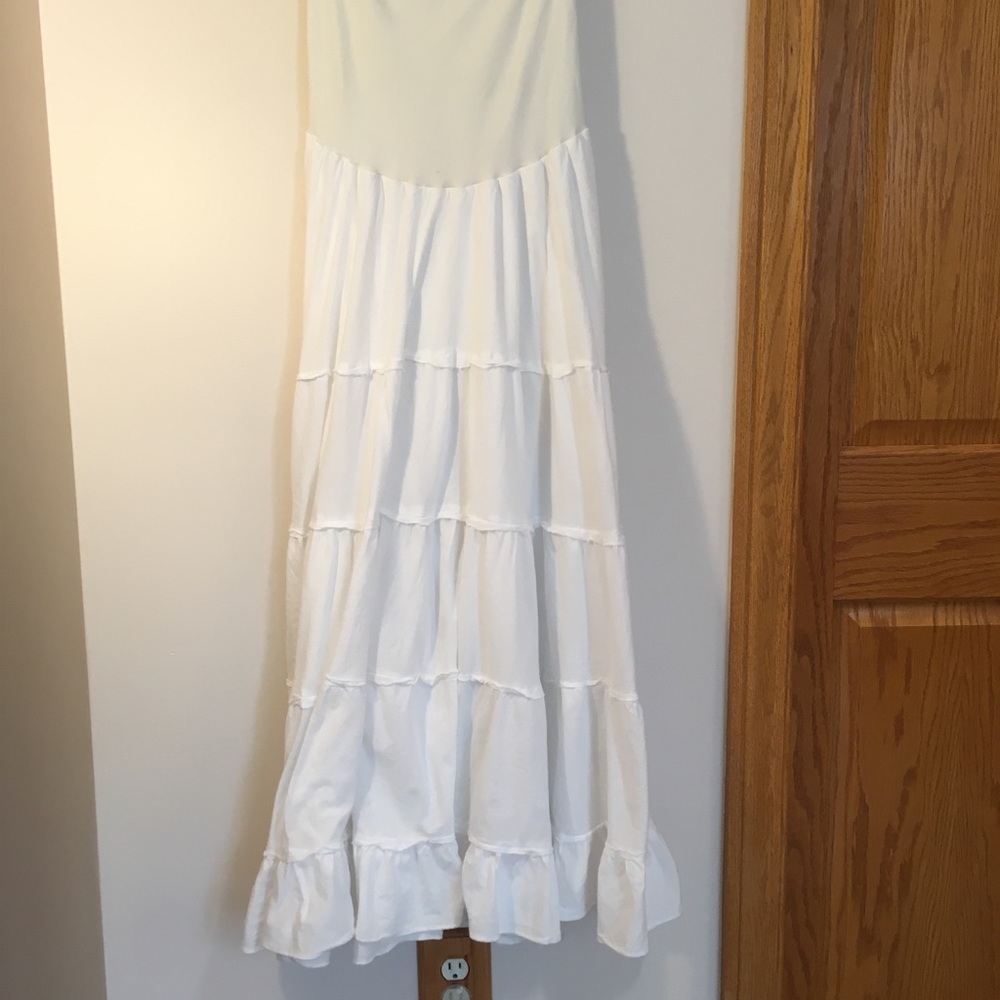 S Motherhood Maternity white boho skirt